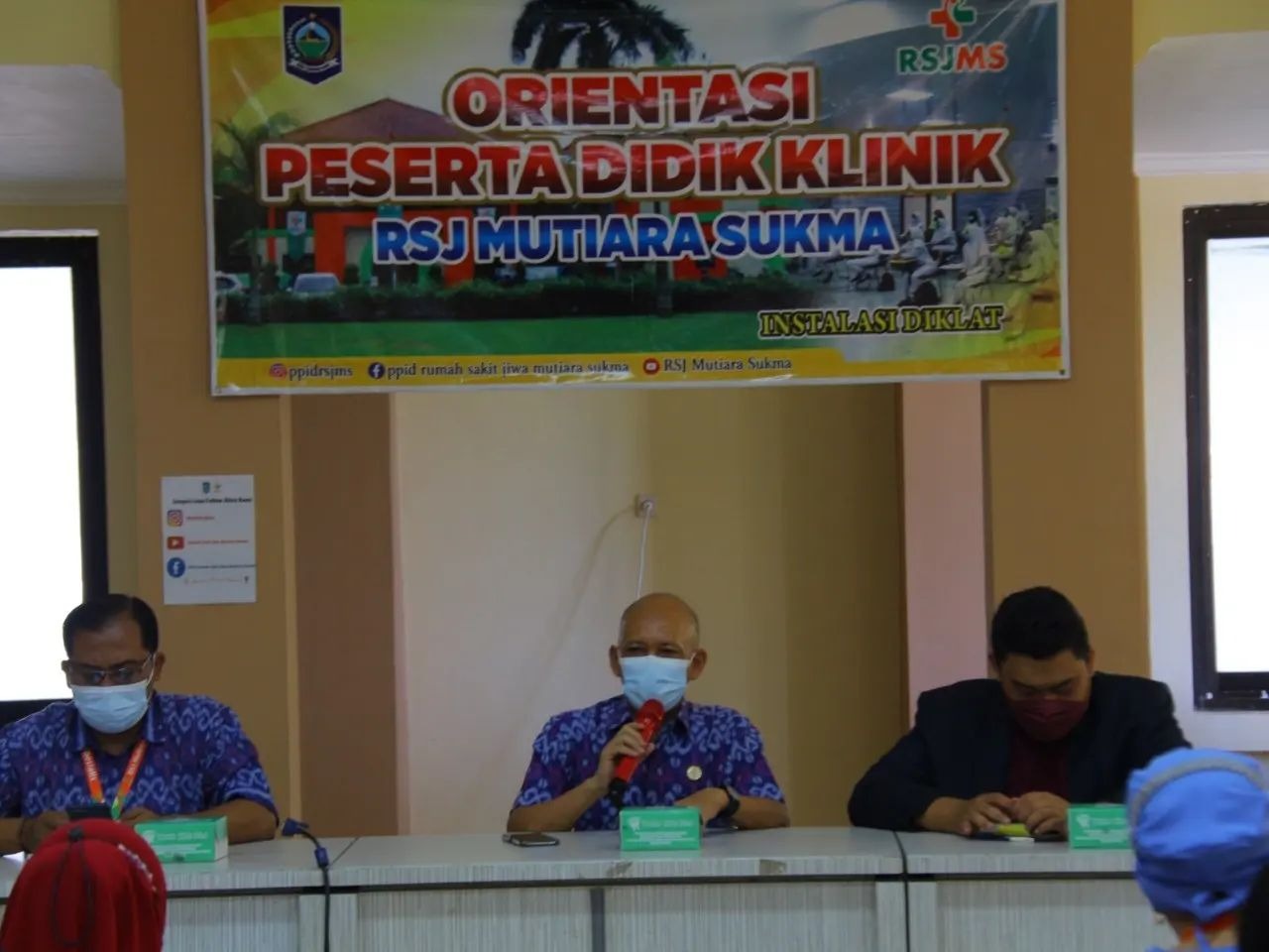 INSTALASI DIKLAT RSJMS ADAKAN PERTEMUAN PEMBIMBING DENGAN INSTITUSI PENDIDIKAN DIPLOMA III KEPERAWATAN STIKES YARSI MATARAM